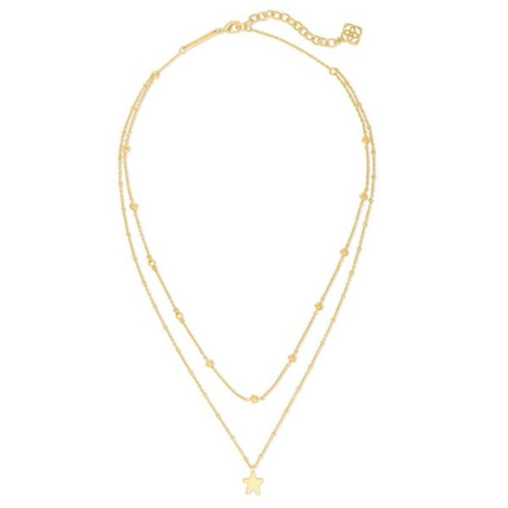 Kendra Scott Jae Multi Strand Star Necklace - Gold